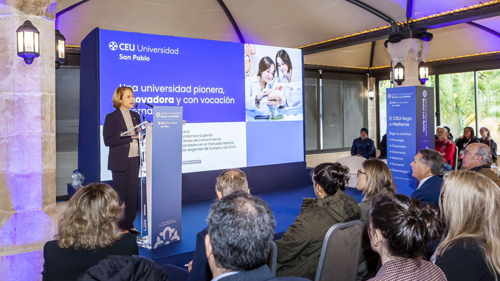 La Rectora de la Universidad CEU San Pablo, en la Jornada de Puertas Abiertas del nuevo centro CEU de Baleares